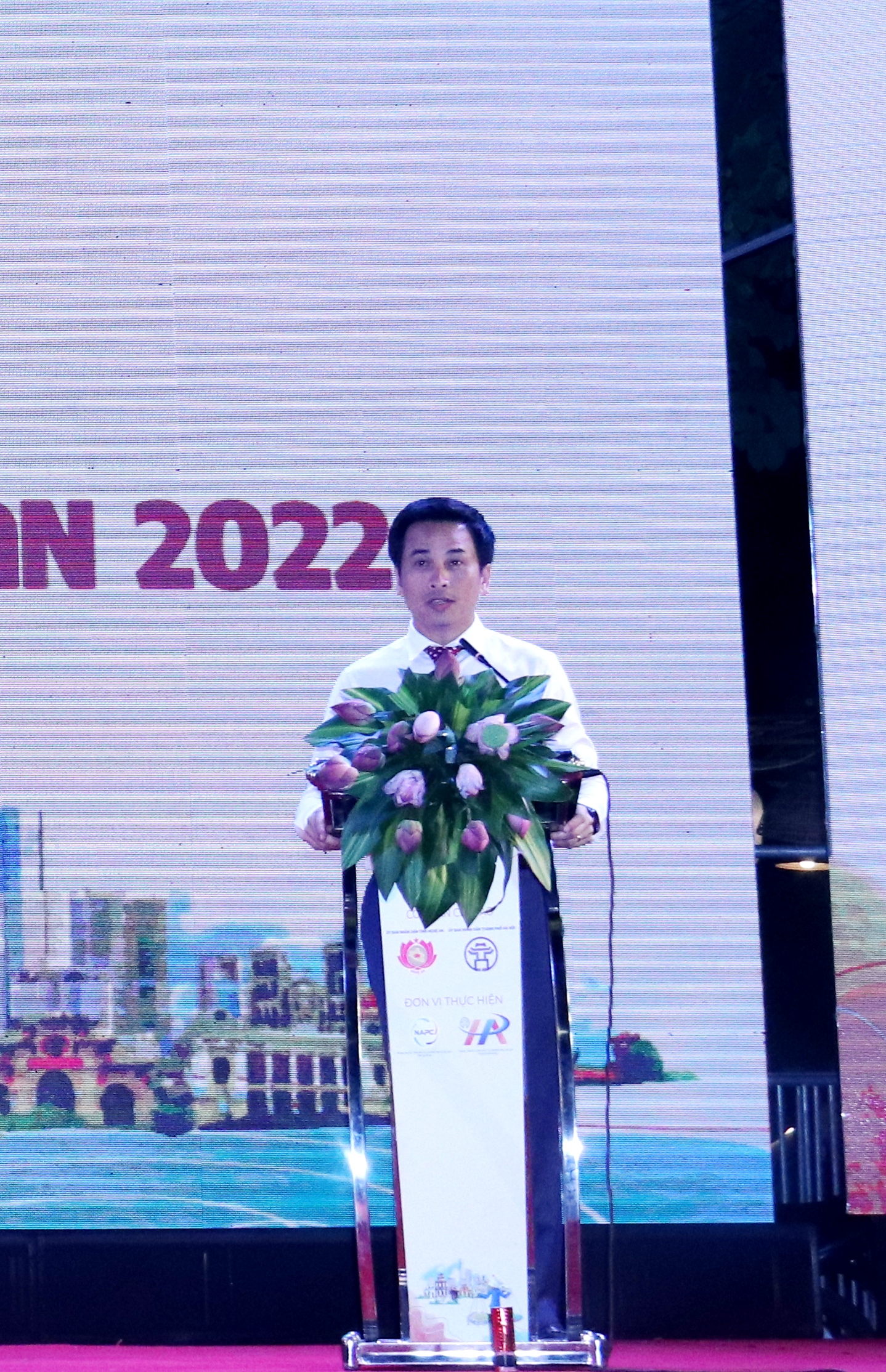 Giám đốc HPA Nguyễn Ánh Dương phát biểu tại lễ khai mạc